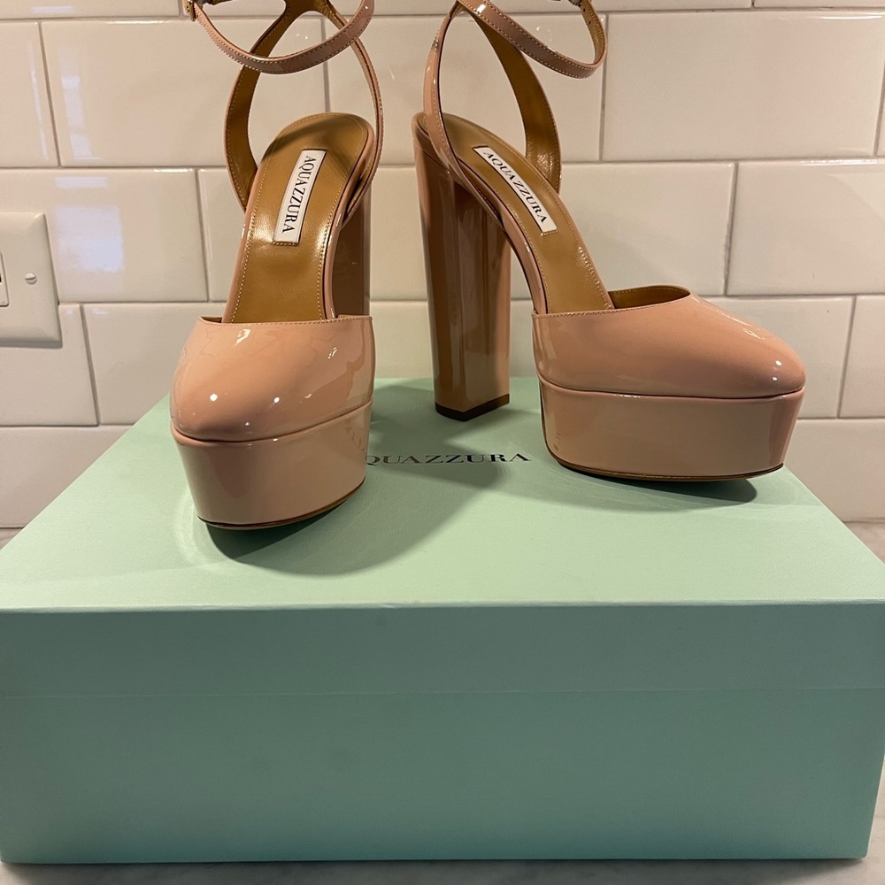 Aquazzura So High platform heels.  Size 37, new in box.